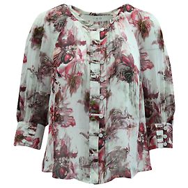 Bluse mit Blumenmuster von Iro aus mehrfarbiger Viskose