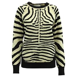 A.L.C EIN.l.C. Rizzou-Strickpullover mit Zebramuster aus mehrfarbiger Viskose 