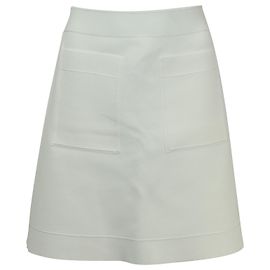 Minifalda Sandro Paris Elanna Ponte de viscosa blanca