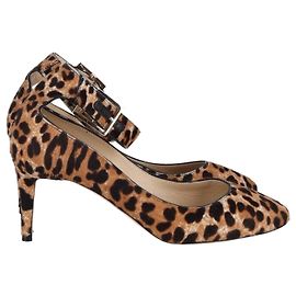 Jimmy Choo Helena 65 Salón con estampado de leopardo en piel de pelo de becerro