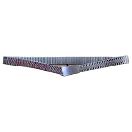 Cintura elastica Marc Jacobs in metallo argento