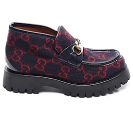 Sneakers Gucci motivo GG pelle rosso scuro