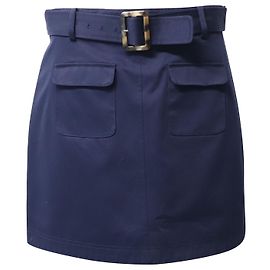 Autre Marque Minifalda con bolsillo de parche Alexa Chung en algodón azul marino