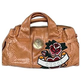 Gucci Hysteria Python Handtasche Caramel Tatto Heart Collection