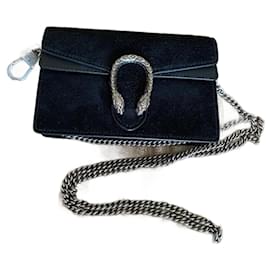 Borsa a tracolla Gucci Dionysus Nera in Camoscio