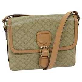 Céline CELINE Borsa a tracolla in tela macadam Beige Auth yk11025