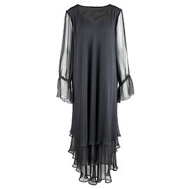 Autre Marque Coleção Privée Vestido de chiffon em camadas