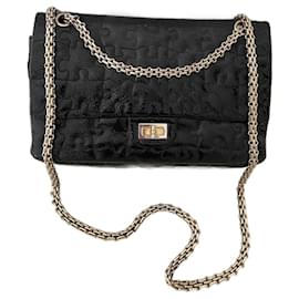 Borsa Chanel Reissue 2.55 Lego in vernice nera