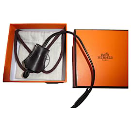 clochette hermès neuve marron foncé - Hermès