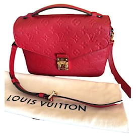 Louis Vuitton Metis Handtasche aus rotem Leder