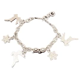 Raro bracciale vintage DOLCE & GABBANA acciaio con renne e stelle natalizie