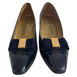 Escarpins Yves Saint Laurent en cuir noir 35.5