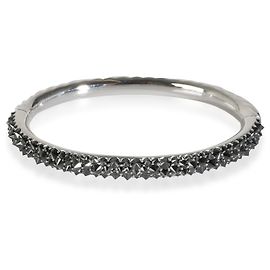 Bracciale in oro bianco con diamanti a incastonatura inversa di David Yurman