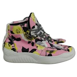Sneakers MSGM floreali in pelle rosa - Msgm