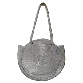 Borsa rotonda in maglia argentata - Autre Marque
