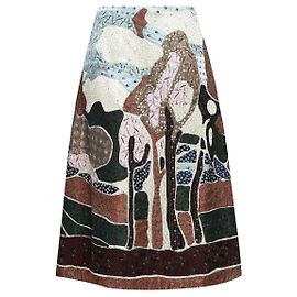 Falda midi de seda de VALENTINO GARAVANI