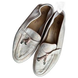 Mules Loro Piana Summer Walk Rosa Pelle 38