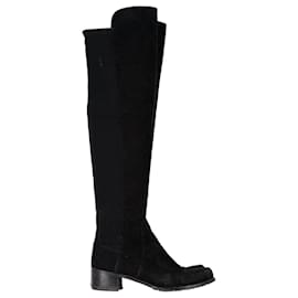 Stuart Weitzman 5050 Bottines en Daim Noir