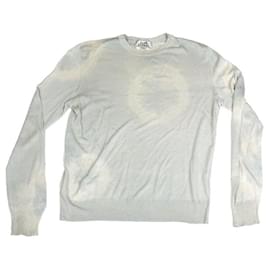 Jersey Hermès Tie & Dye de seda beige