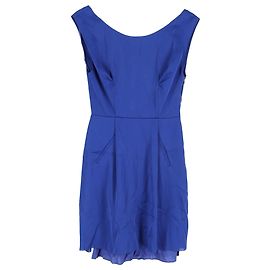 Acne Studios Minivestido Betty Fluid de satén en poliéster azul