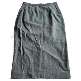 Dolce & Gabbana Falda recta gris D&G T.42