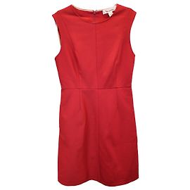 Diane Von Furstenberg Minivestido Carpreena Ponte de viscosa roja