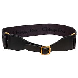 Cinturón ancho de lona Christian Dior