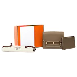Accessorio HERMES Roulis Slim in Pelle Etoupe - 101795 - Hermès