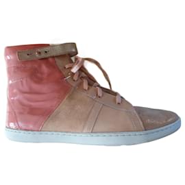Repetto High Top Sneaker Rosa Leder