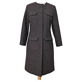 Abrigo Prada de lana gris Talla 42