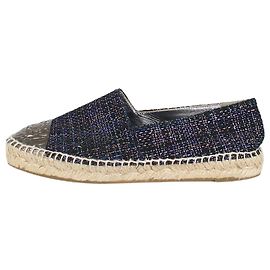 Chanel Espadrillas scintillanti blu scuro - taglia EU 38