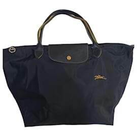 Longchamp Pliage Tote Bag Navy Blue Cloth