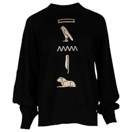 Suéter Chanel Jeroglífico en cachemir negro