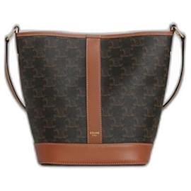 Borsa secchiello Céline Small marrone in pelle