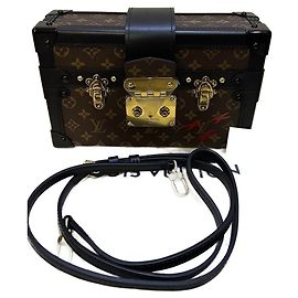 Borsa a tracolla Louis Vuitton La Petite Malle Monogram e Pelle