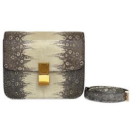 Céline Celine Lizard Teen Classic Box Bag