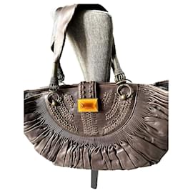 Borsa a mano Dior Sharon Stone in pelle marrone