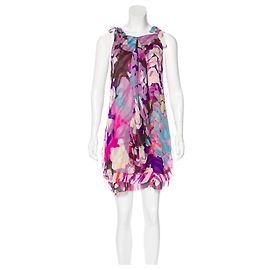 Diane Von Furstenberg DvF Deana Seidenchiffonkleid