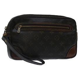 Pochette LOUIS VUITTON con monogramma Marly Dragonne GM M51825 LV Auth th4769
