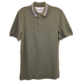 Poloshirt von Brunello Cucinelli aus Baumwoll-Piqué in Armeegrün