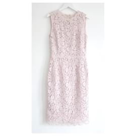 Dolce & Gabbana Rosa Spitzenkleid