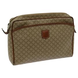 Céline CELINE Pochette in tela macadam Beige Auth yk11631