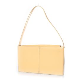 Donna Karan DKNY, borsa a tracolla in pelle in morbido giallo