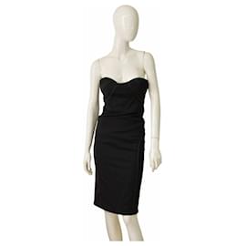 Dsquared2 Schwarzes Wollkleid