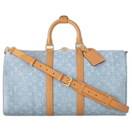 Louis Vuitton LV Keepall Denim blu 45 nuovo