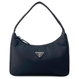 Riedizione Prada Tessuto Nero 2000 Shoulder Bag
