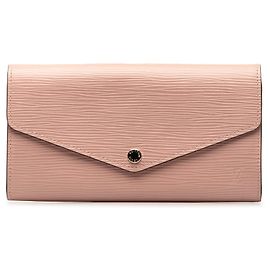 Louis Vuitton Epi Sarah Lange Geldbörse, Rosa