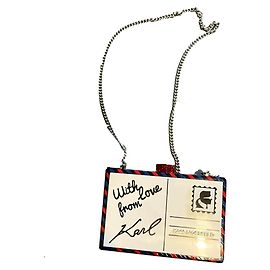 Clutch Karl Lagerfeld Bianca in Acetato
