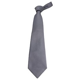 Cravatta fantasia Tom Ford in cotone seta argento