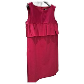 Paule Ka Kleid aus Baumwolle Fuchsia